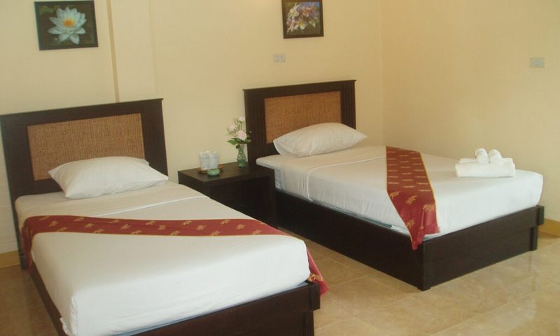 Twin room used with the standard stay-and-train package